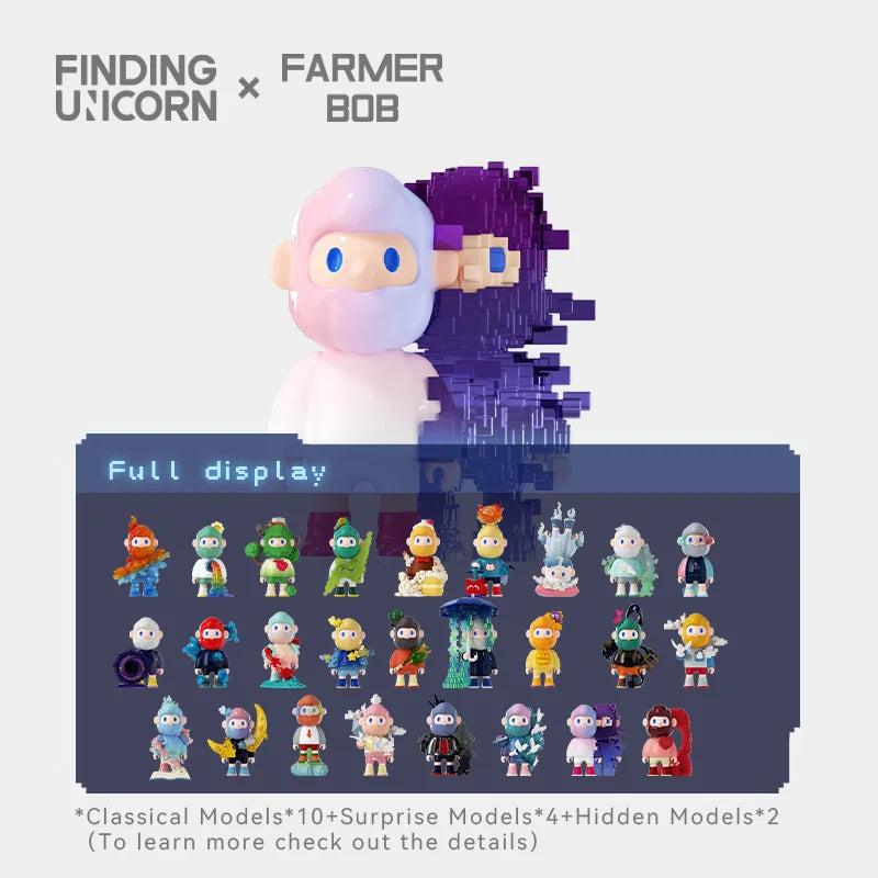 Farmer Bob Next Generation Pixel Universe Blind Box Series by Finding Unicorn