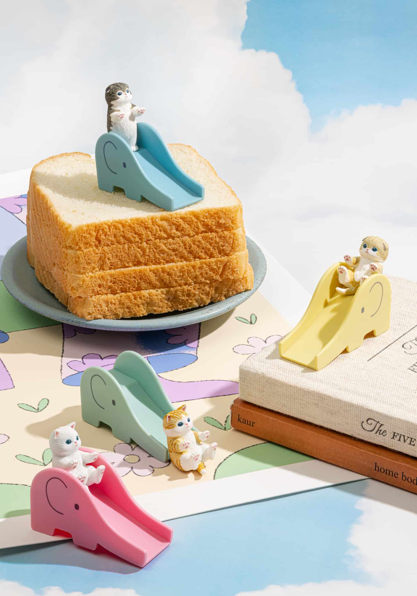 Mofusand Cats on Slide Blind Box by Kitan Club