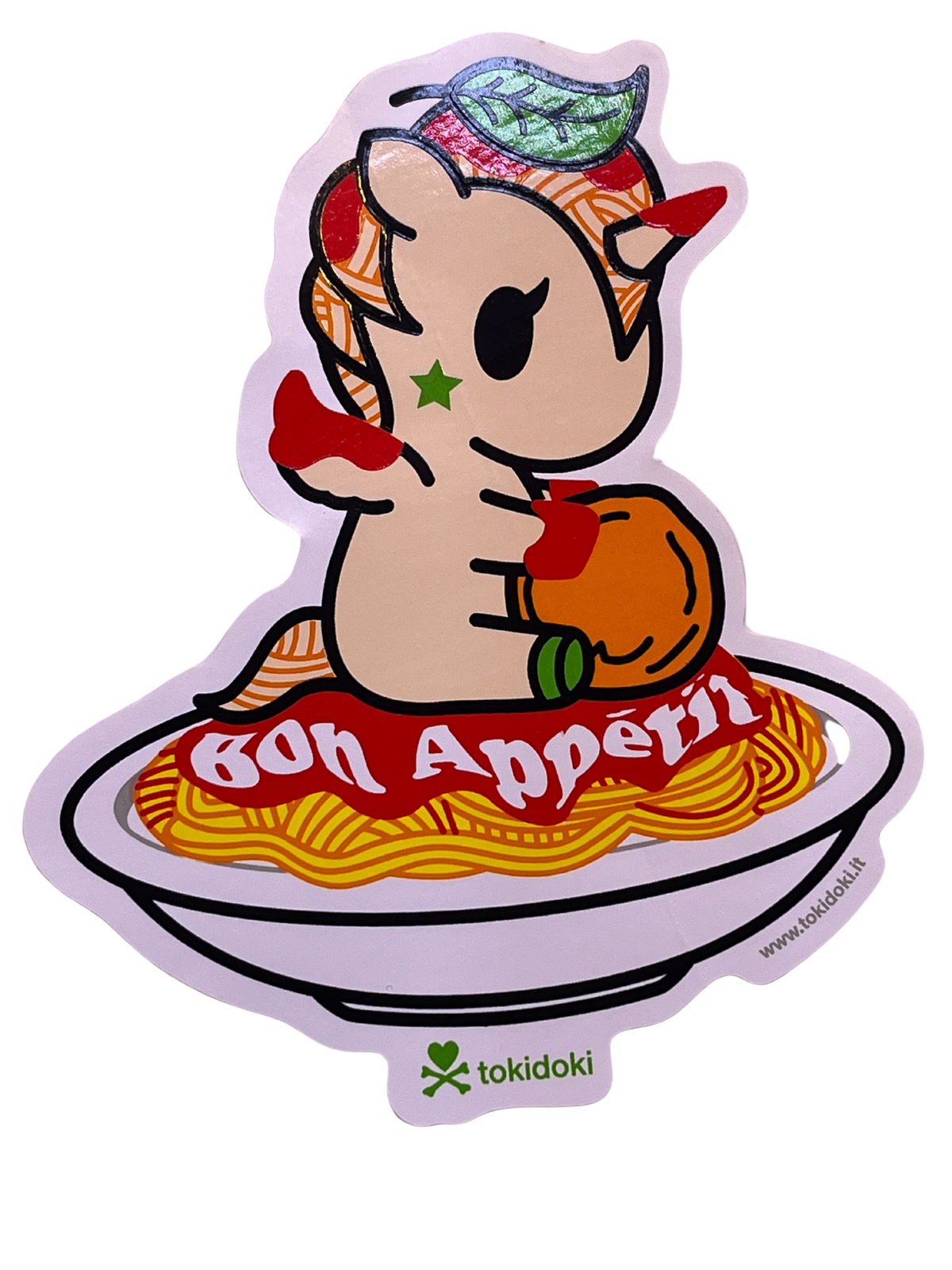 Pastina Bon Appetit Delicious Unicorno Vinyl Sticker by tokidoki
