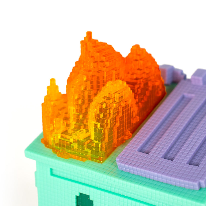 8-Bit Dumpster Fire Vinyl Figure by 100% Soft