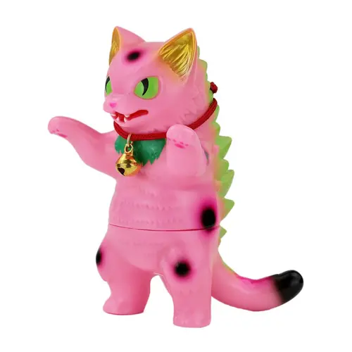 Negora Sakura Lucky Cat Sofubi Art Toy by Konatsuya