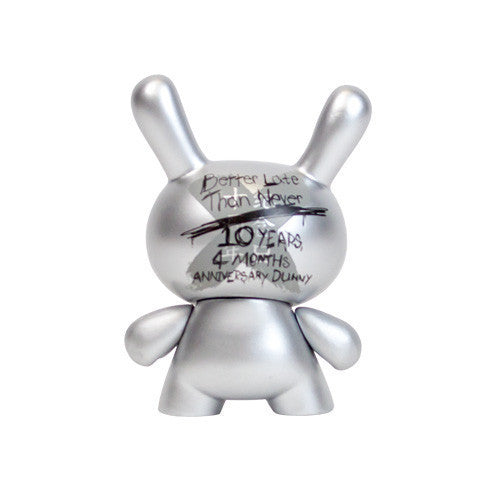 10th Anniversary 3&quot; Dunny - Silver - Mindzai
 - 3