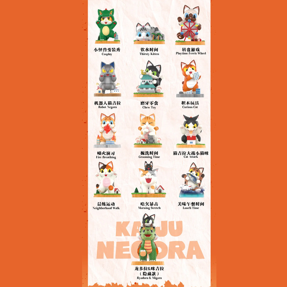 *Pre-order* Kaiju Negora&#39;s Life Blind Box Series by Konatsuya x POP MART