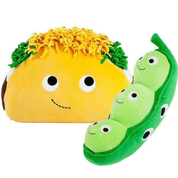 16&quot; Yummy World Pea Pod and Taco Plush Bundle - Mindzai
