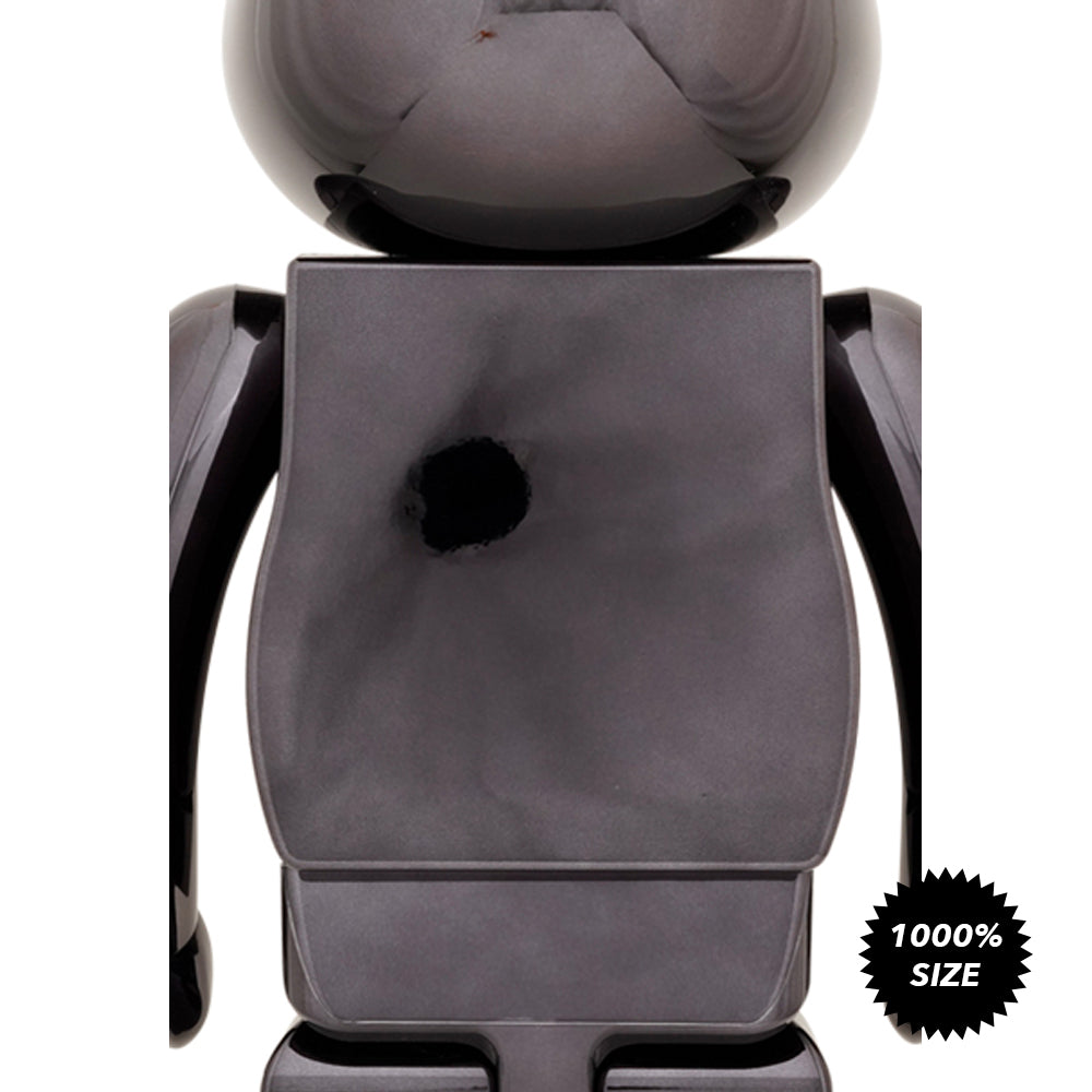 *Pre-order* The Rolling Stones Lips &amp; Tongue (Black Chrome Ver.) 1000% Bearbrick  by Medicom Toy